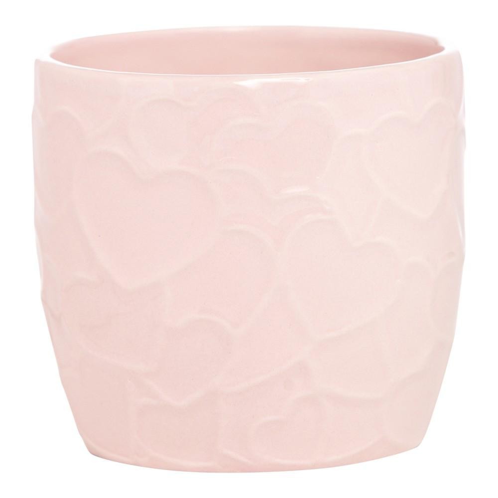 VASO CERAMICA CM.10.5 ROSA